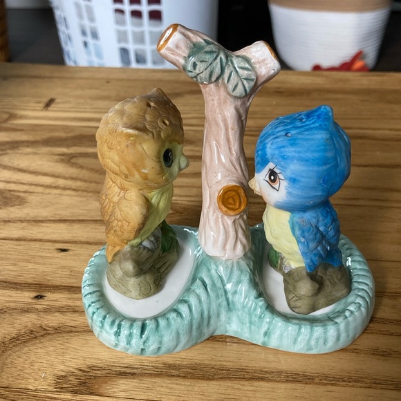 Vintage owl/bird salt & pepper shaker set - Picture 1 of 5